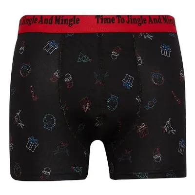 DEFACTO Men's Christmas Themed Boxer