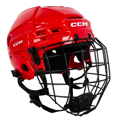 CCM Tacks red Hokejová helma Combo