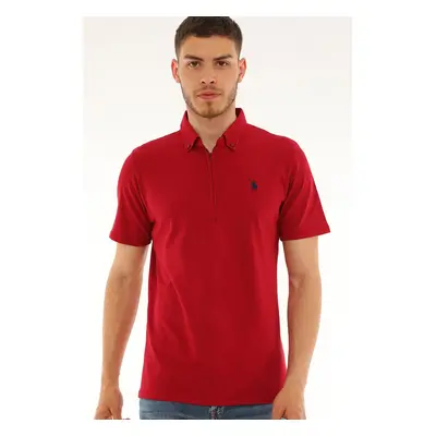 T8583 DEWBERRY MEN'S T-SHIRT-BURGUNDY