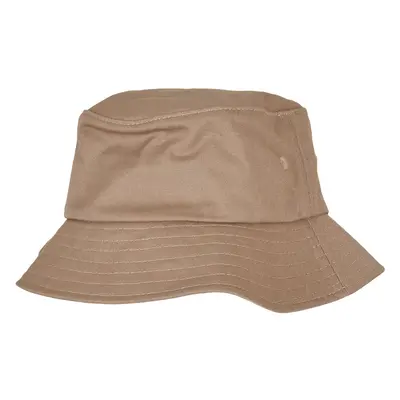 Dětská khaki čepice Flexfit Cotton Twill Bucket