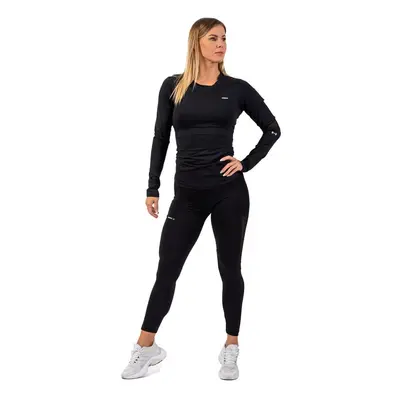 Dámské tričko Nebbia Long Sleeve Smart Pocket Sporty Top black