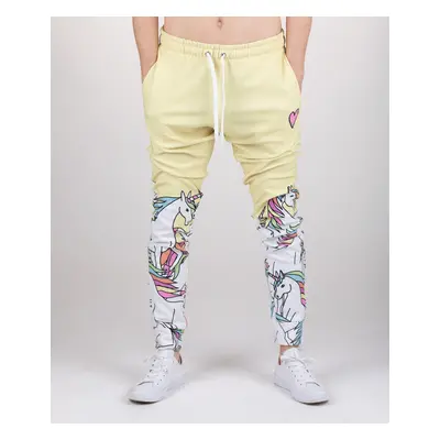 Pánské tepláky Aloha From Deer Aloha_From_Deer_Unicorn_Sweatpants_SWPN-PC_AFD172_Yellow