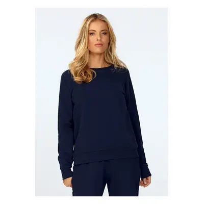 DKaren Woman's Sweatshirt Wenezja Navy Blue