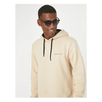 Koton Letter Printed Hooded Sweatshirt