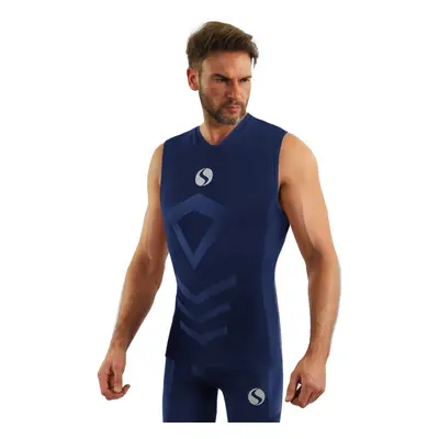 Sesto Senso Man's Thermo Tank Top CL38 Navy Blue