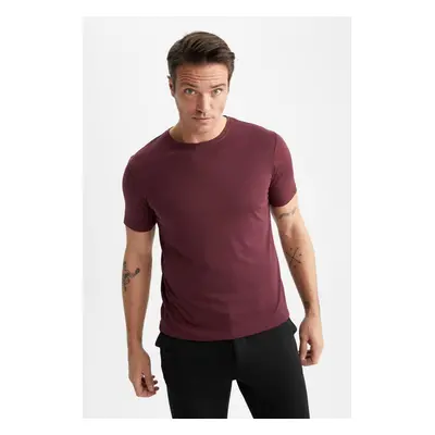 DEFACTO Slim Fit Crew Neck Premium Basic Short Sleeve Cotton T-Shirt