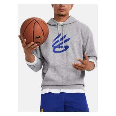 Under Armour Mikina Curry Splash Hoodie-GRY - Pánské