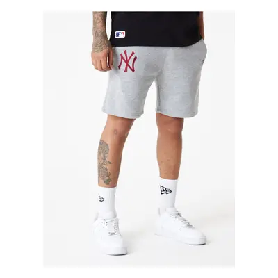 Šedé pánské kraťasy New Era League essentials shorts NEYYAN - Pánské