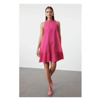 Trendyol Pink Relaxed Cut Sleeveless Mini Woven Dress