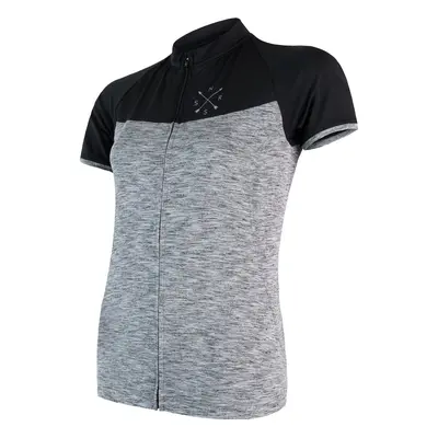 Dámský cyklistický dres Sensor Cyklo Motion Grey/Black