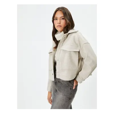 Koton Şahika Ercümen X - Crop Jacket with Cargo Pocket