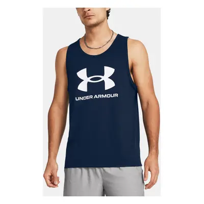 Under Armour Tílko UA SPORTSTYLE LOGO TANK-BLU - Pánské