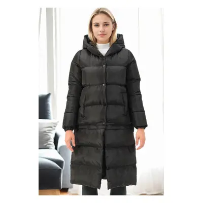 Z6772 DEWBERRY SHORTENABLE LADIES' COAT-BLACK-1