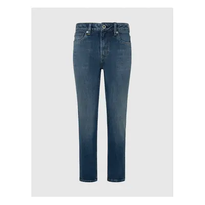 Modré dámské tapered džíny Pepe Jeans - Dámské