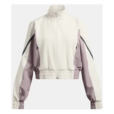 Dívčí bunda Under Armour Unstoppable Crop Jacket-WHT - Holky