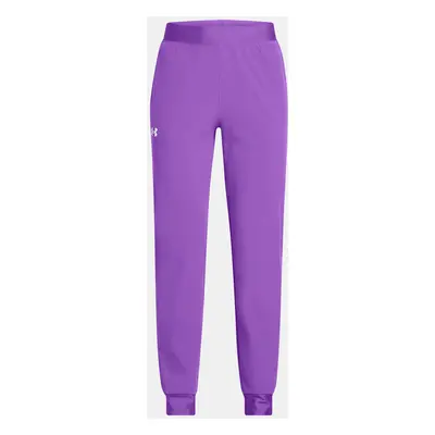 Dívčí tepláky Under Armour UA Rival Woven Jogger-PPL - Holky