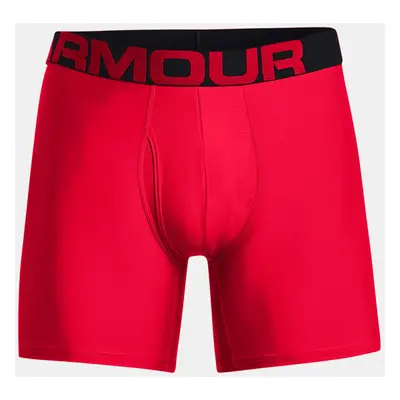 Under Armour Boxerky Tech 6in Pack-RED - Pánské