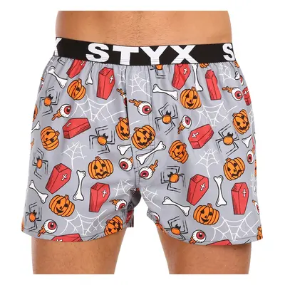 Pánské trenky Styx art sportovní guma Halloween rakve