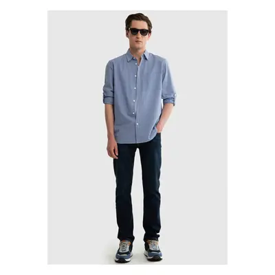 Big Star Man's Shirt Navy Blue