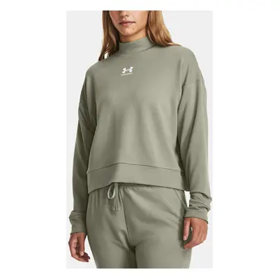 Under Armour Mikina UA Rival Terry Mock Crew-GRN - Dámské