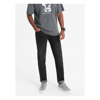 Ombre Men's denim pants STRAIGHT LEG - black