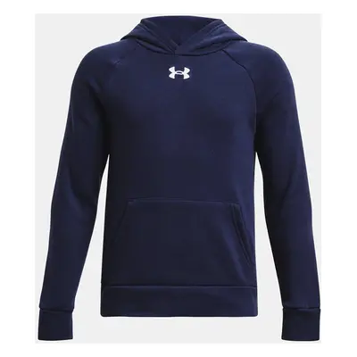 Under Armour Mikina UA Rival Fleece Hoodie-BLU - Kluci