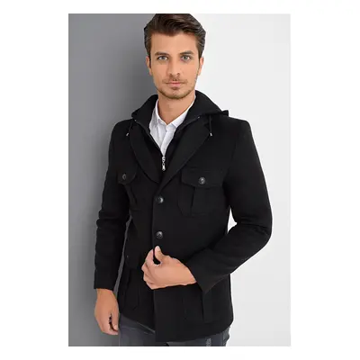 K7538 DEWBERRY MEN'S COAT-BLACK