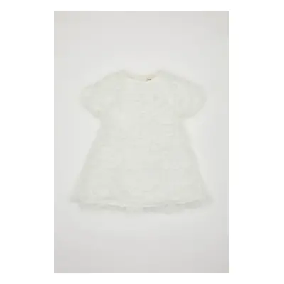 DEFACTO Baby Girl Short Sleeve Tulle Dress