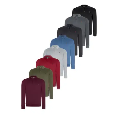 SET OF EIGHT V4007 DEWBERRY MEN'S SWEATSHIRT-BLACK-NAVY-ANTHRACITE-GRAY-BURGUNDY-INDIGO-KHAKI-PU