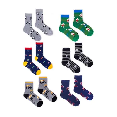 Dětské ponožky Yoclub YC_Boys'_Cotton_Socks_P_Colors_6-Pack_SKA-0006C-AA00-003_Multi