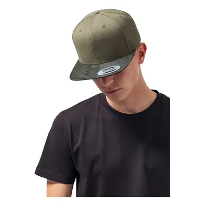 Camo Visor Snapback olivová kamufláž