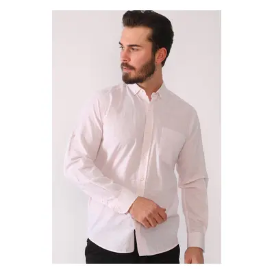 G625 DEWBERRY LINEN SHIRT-PINK