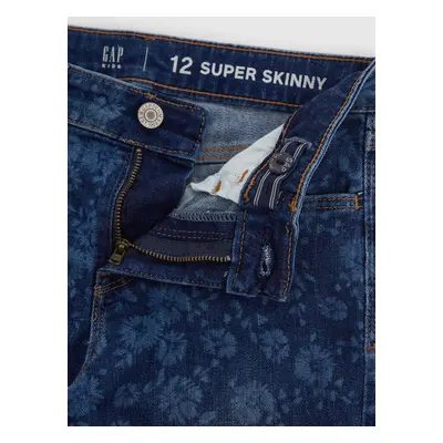 GAP Dětské džíny skinny floral Washwell - Holky