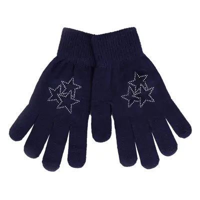 Yoclub Woman's Gloves RED-0016K-AA50-014 Navy Blue