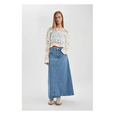 DEFACTO Long Fit Jean Long Skirt