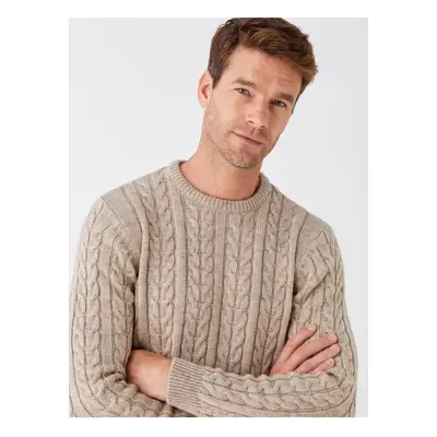 LC Waikiki Crew Neck Long Sleeve Men's Knitwear Sweater