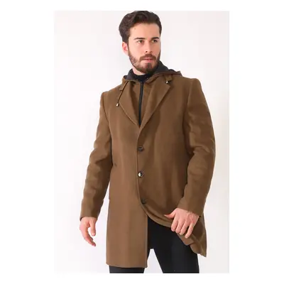 PLT8376 DEWBERRY MEN'S COAT-CAMEL