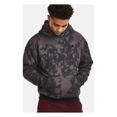 Under Armour Mikina Curry Acid Wash Hoodie-GRY - Pánské