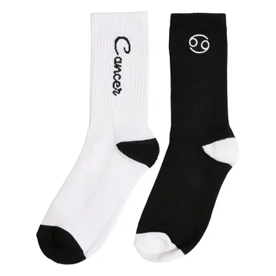 Zodiac Socks 2-Pack černo/bílá rakovina