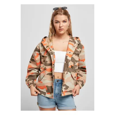 Dámská oversized bunda Camo Parka s cihlovou maskou