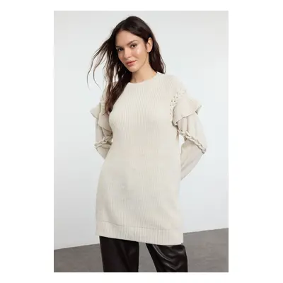 Trendyol Stone Hair Knit Detailed Knitwear Sweater