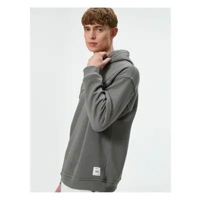 Koton Oversize Hooded Sweatshirt with Stitching Detail Long Sleeve