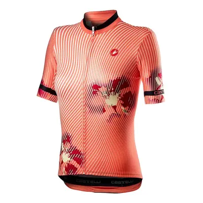 Dámský cyklistický dres Castelli Primavera Jersey Peach Echo