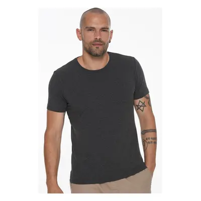 T8569 DEWBERRY BICYCLE COLLAR MEN'S T-SHIRT-ANTHRACITE