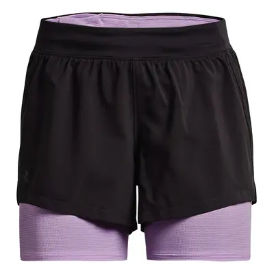 Dámské šortky Under Armour Iso-Chill Run 2N1 Short-GRY