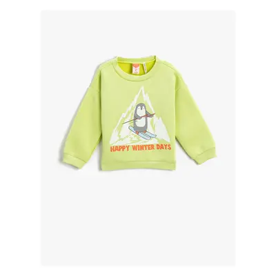 Koton Baby Boy Yellow Sweatshirt