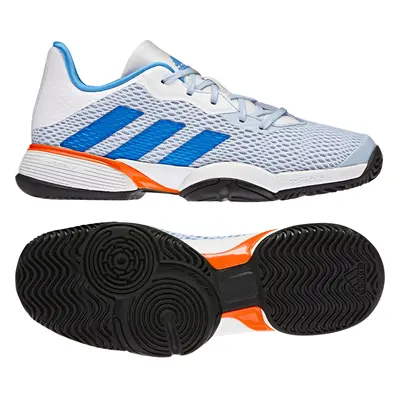 Juniorská tenisová obuv adidas Barricade K Blue/White EUR 2/3