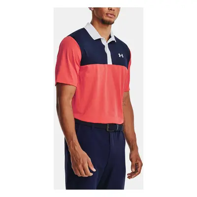 Under Armour Tričko UA Perf 3.0 Color Block Polo-RED - Pánské