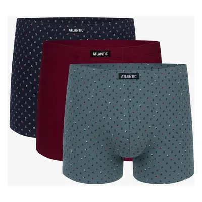 Pánské boxerky ATLANTIC 3Pack - vícebarevné