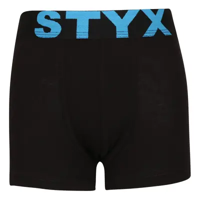 Dětské boxerky Styx sportovní guma černé